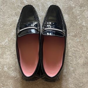 Bally women patent leather driver’s slip on loafer 36 1/2 made in Italy